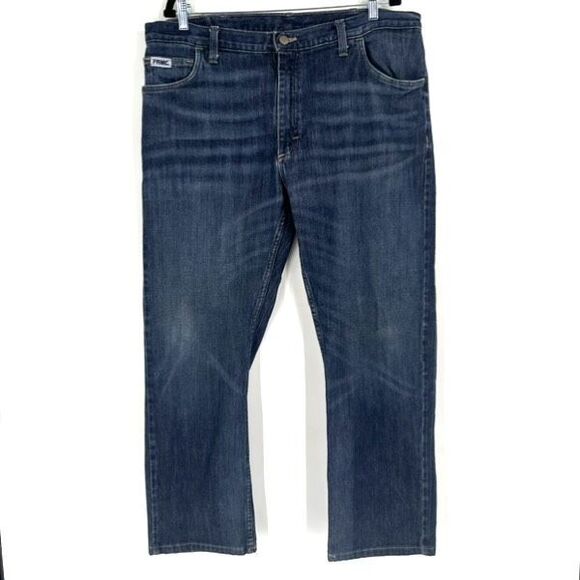 Tyndale FRC Men’s Dark Wash Blue Jeans Size 40 x 30 Electrician Relaxed fit - Picture 1 of 10